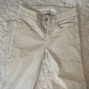 American Eagle Super Stretch Skinny Jeans- Khaki